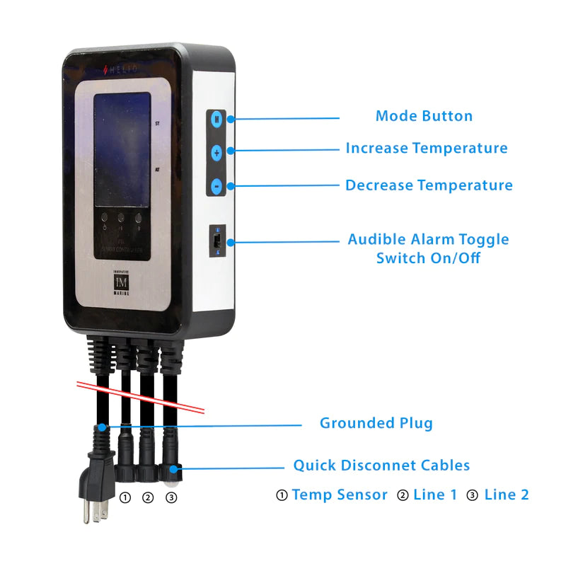 Innovative Marine Helio 400 Watt PTC Smart Heater - [2 x 200W] [50-100 gallons]